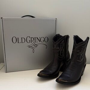 Old Gringo Black Toluca Bis Zipper Boots